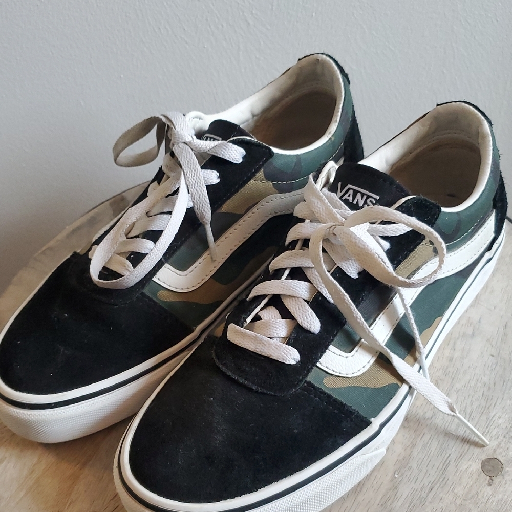 Vans!  Black and Green Sneakers
